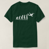 Funny Human Skydiving Evolution Freefall Skydiver T-Shirt (Design vorne)
