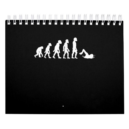 Funny Human Swimming Evolution Schwimmer Schwimmen Kalender (Titelbild)