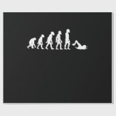 Funny Human Swimming Evolution Schwimmer Schwimmer Geschenkpapier (Flach)
