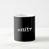 Funny Human Taekwondo Kämpfende Evolution Koreanis Kaffeetasse (Mittel)