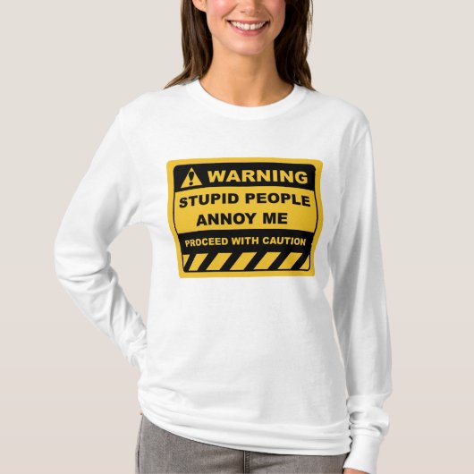 Funny Human Warning Labels STUDIEREN MENSCHEN NOCH T-Shirt (Vorderseite)