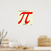Funny Humble Pi R Square Poster (Küche)