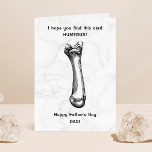 Funny Humerus Bone Happy Vatertag Karte