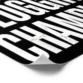 Funny Humor Bathroom Joke Toilet Clogging Chamon Poster (Ecke)