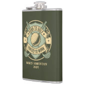 Funny Humor Golf Zitat Custom Vintag Flachmann (Links)