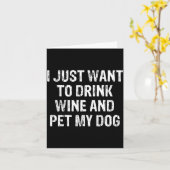 Funny Humor Puppy Lover Cute Fun Animals And Sarca Karte (Gelbe Blume)