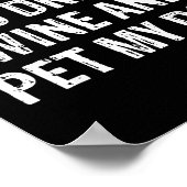 Funny Humor Puppy Lover Cute Fun Animals And Sarca Poster (Ecke)