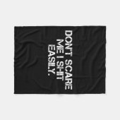 Funny Humor Sarcastic Quote _ Don't E Me I Easily Fleecedecke (Vorderseite (Horizontal))