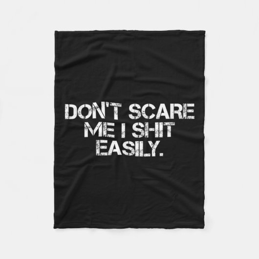 Funny Humor Sarcastic Quote _ Don't E Me I Easily Fleecedecke (Vorderseite)