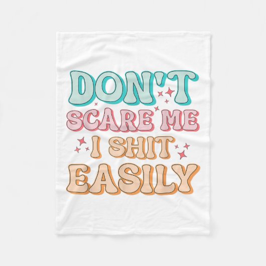 Funny Humor Sarcastic Quote _ Don't E Me I Easily Fleecedecke (Vorderseite)