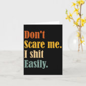 Funny Humor Sarcastic Quote _ Don't E Me I Easily Karte (Gelbe Blume)