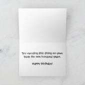 Funny Humore Riant Sea Turtle Happy Birthday Karte (Innenseite)