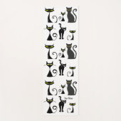 Funny Humoristic Cat Pattern Design für Cat Lover Yogamatte (Vorderseite)