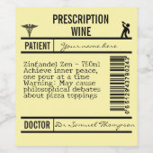 FUNNY Humorous, and Versatile Design for Party Weinetikett (Einzelnes Label)