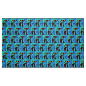 Funny Humorous Cats Couple Stoff (Fat Quarter (45,7 x 55,9 cm))