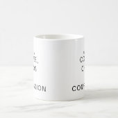 Funny Humorous Nurse Coffee and Compassion  Kaffeetasse (Mittel)