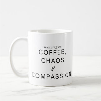 Funny Humorous Nurse Coffee and Compassion Kaffeetasse