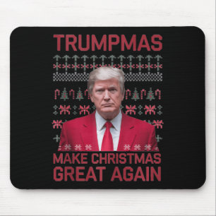 Funny Humorvolle Trumpmas machen Weihnachten wiede Mousepad