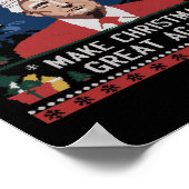 Funny Humorvolle Trumpmas machen Weihnachten wiede Poster (Ecke)