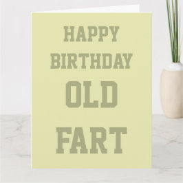 Funny Humour Age Alte Furz Geburtstagskarte Karte