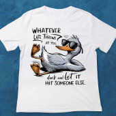 Funny Humour Duck in Glasses T - Shirt