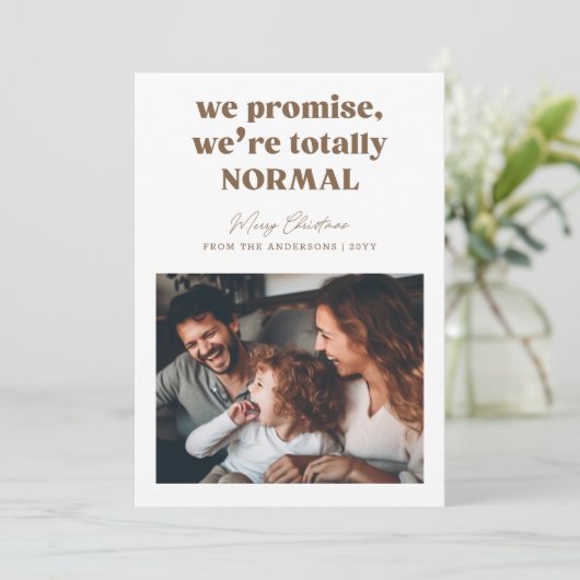 Funny Humour Family Foto Weihnachten (Stehend Vorderseite)