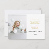 Funny Humour Family Kids Weihnachtskarten Dankeskarte (Rückseite)