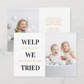 Funny Humour Family Kids Weihnachtskarten Dankeskarte (Vorne/Hinten)