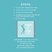 Funny Humour Golf Grip Rip Frauen Aquamarin Custom Golfhandtuch