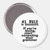 Funny Humour Grammar Zitat Englisch Lehrer Magnet (Vorderseite/Rückseite)