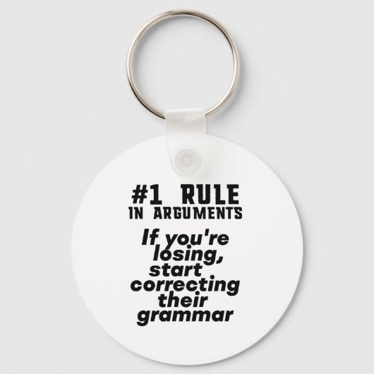 Funny Humour Grammar Zitat Englisch Lehrer Schlüsselanhänger (Vorderseite)