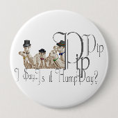 Funny Hump Day Camels in Monocles Button (Vorderseite)