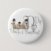 Funny Hump Day Camels in Monocles Button (Vorderseite)