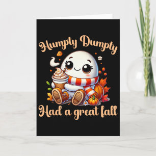 Funny Humpty Dumpty hatte einen großen Herbst Herb Karte