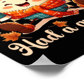 Funny Humpty Dumpty hatte einen großen Herbst Männ Poster (Ecke)