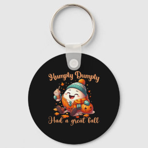 Funny Humpty Dumpty hatte einen großen Herbst Männ Schlüsselanhänger