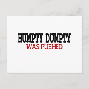 Funny Humpty Dumpty Postkarte