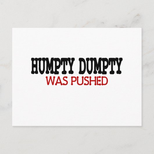 Funny Humpty Dumpty Postkarte (Vorderseite)