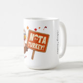 Funny Humurer Niedlicher Erntedank Türkei Tasse (VorderseiteRechts)