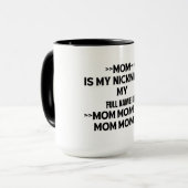 Funny/Humurer Zitat Kaffee Tasse (schwarz und weiß (Vorderseite Links)