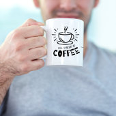 Funny Hund alles, was ich brauche, ist Kaffee, mei Tasse