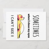 Funny Hund Einladung (Vorderseite)