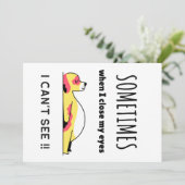 Funny Hund Einladung (Stehend Vorderseite)