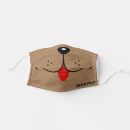 Funny Hund Face Mouth Red Tongue Personalisiert Na Mund-Nasen-Maske Aus Stoff