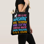Funny Hund Groomer Quote Haustier Witzig Welpe Gro Tasche (Von Nahem)