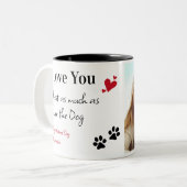 Funny Hund I Liebe Sie Niedlichen Haustier Foto Va Zweifarbige Tasse (Vorderseite Links)