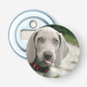 Funny Hund klebt Zunge-Out-Foto Flaschenöffner (Vorderseite)