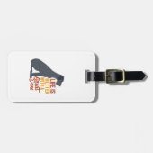 Funny Hund Lover Life ist besser mit einem großen Gepäckanhänger (Vorderseite horizontal)