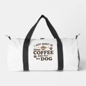 Funny Hund Lover Tasse Hund Mama Hund Vater Duffle Bag (Vorderseite)