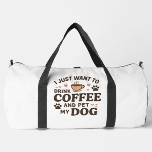 Funny Hund Lover Tasse Hund Mama Hund Vater Duffle Bag